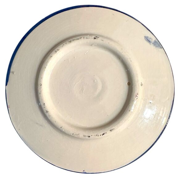 Vintage Handcrafted Jerusalem Floral Plate – Hand Painted Wall Plaque, 6.5” - Picture 2 of 8